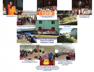 $6000 was given to support the Voice of the Armenian Church (VOTAC) Orphan Summer Camp