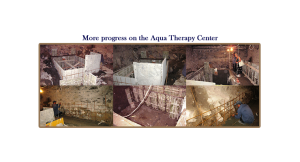 More progress on the Aqua Therapy Center at Mari Izmirlyan Orphanage