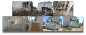 Balcony renovations, progress, and completion, OLA-Tashir
