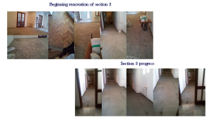 Hallway renovation at Our Lady of Armenia, Gyumri section 2
