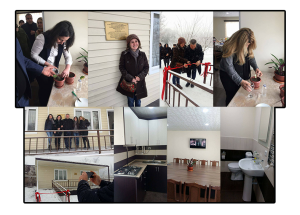 Grand opening of Dzorak family reunification cottage
