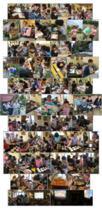 Day 3 crafts, pizza making, outdoor movies