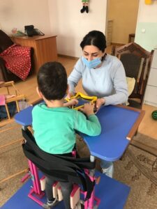 Music therapy at Nork Orphanage
