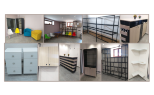New furniture for the newly renovated Transitional Center basement