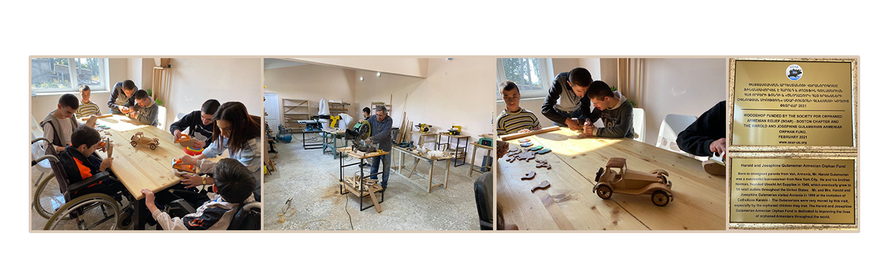 The new Kharberd woodshop in use