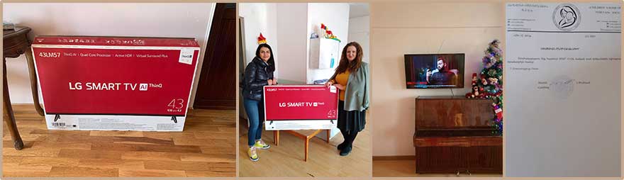 New TV for Yerevan Children's Home