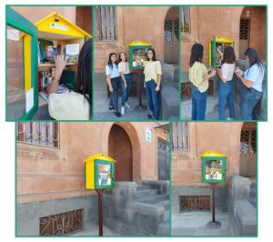 A floating library at the SOAR Transitional Center, Gyumri, funded by the Harold and Josephine Gulamerian Armenian Orphan Fund.