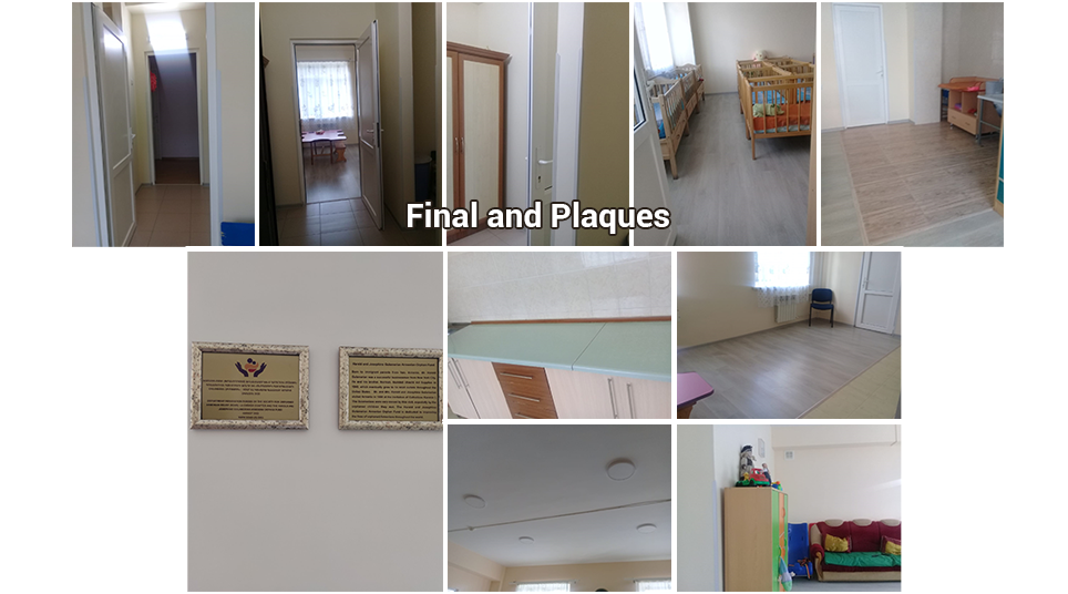 Plaques placed and completion of the 10th department renovations at Children's Home of Gyumri