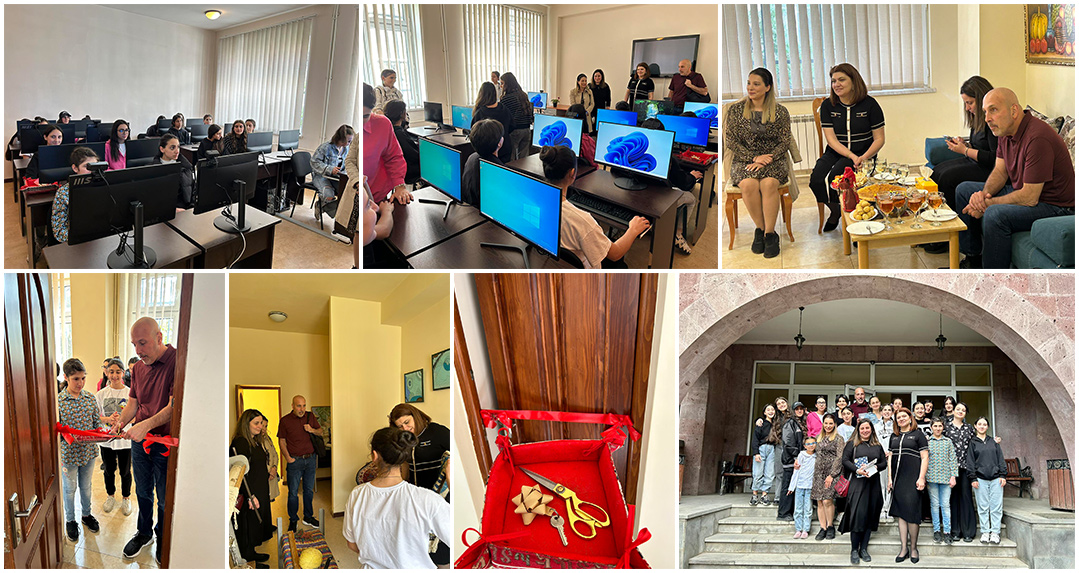 Grand opening of the computer lab at Nakashian Children's Support Center