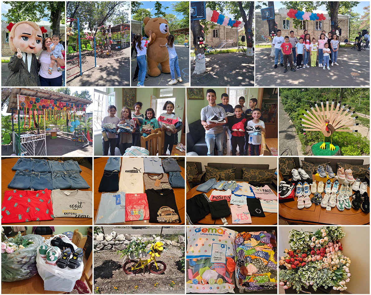 June 1st celeration and gifts for the children at Artsakh Boarding School