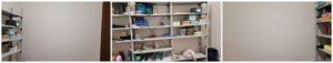 New shelving for the store at Our Lady of Armenia Center, Gyumri