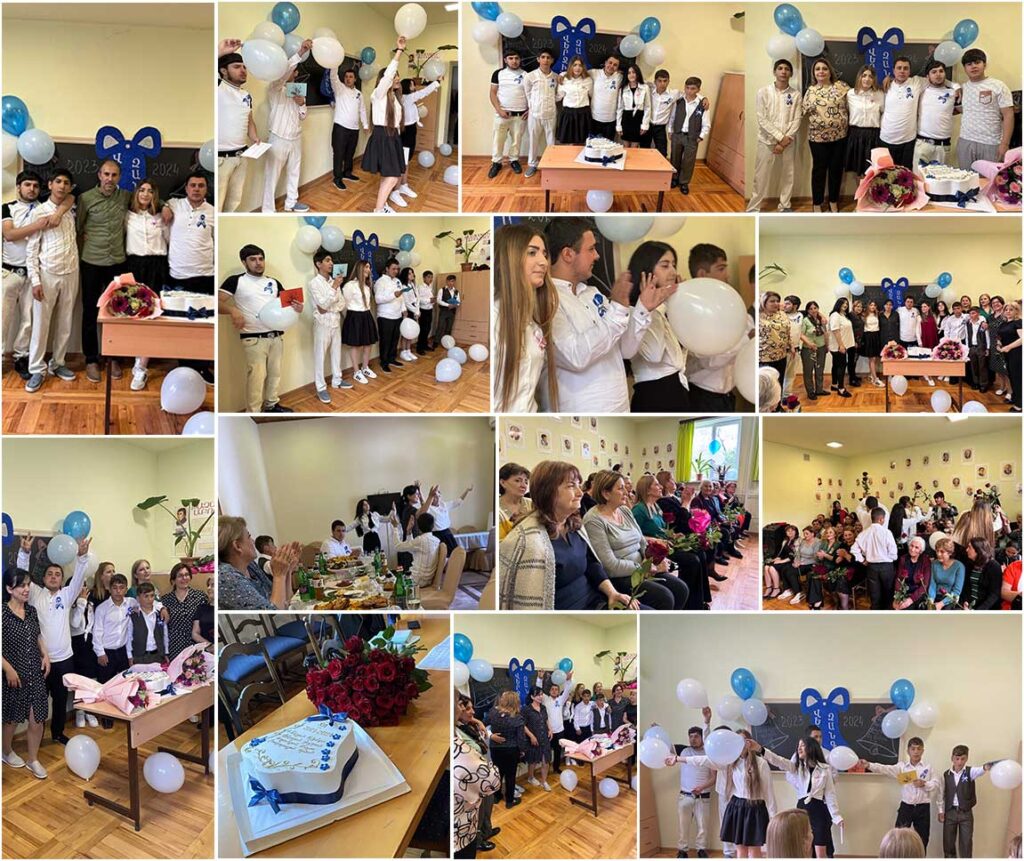 Graduation celebration for the students at Vardashen