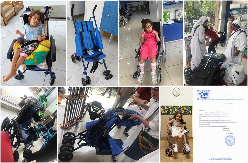 Wheelchairs for Sisters of Charity, Bethlehem