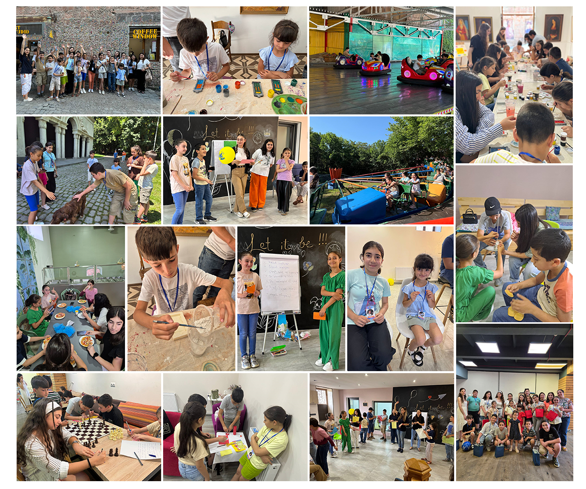 Summer camp for children of displaced Artsakh families held by the SOAR Transitional Center, Gyumri