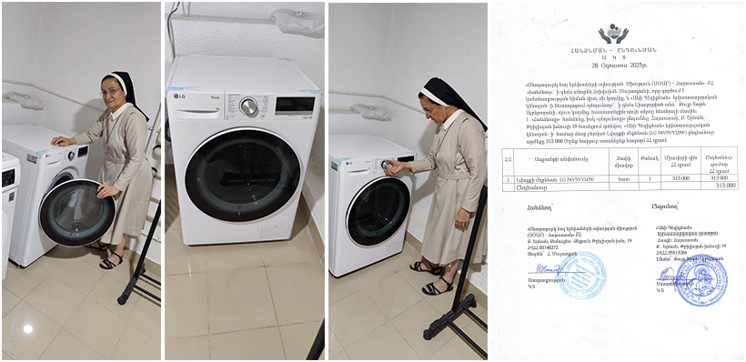New washing machines for Our Lady of Armenia Annie Bezikian Center