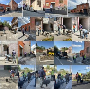 New asphalt paving for the SOAR Transitional Center, Gyumri
