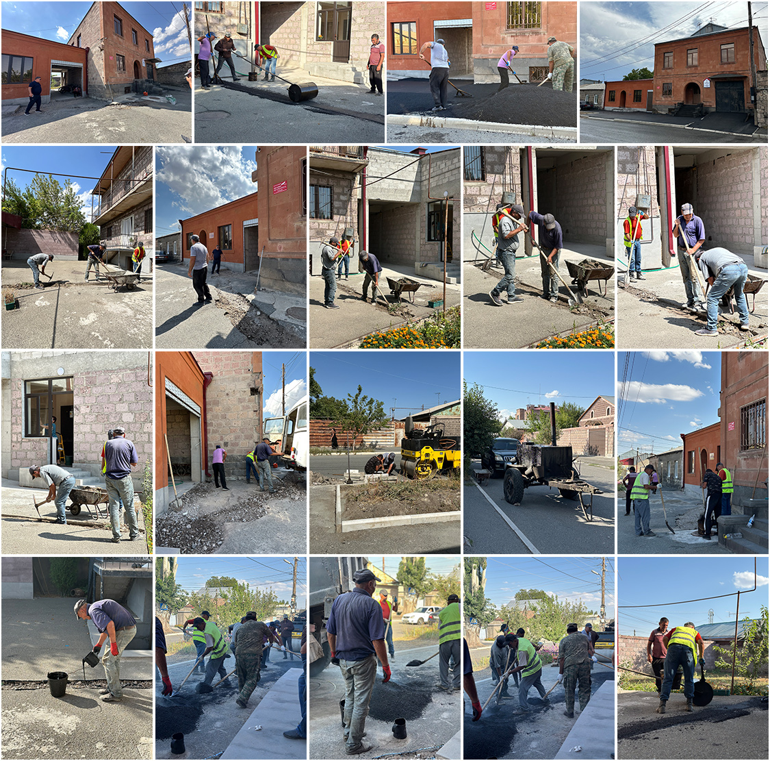 New asphalt paving for the SOAR Transitional Center, Gyumri